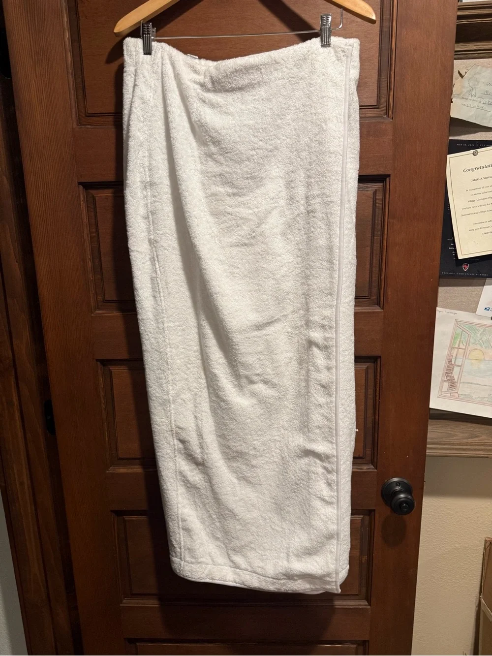 SKIMS LONG White Wrap Sarong Beach Cover-Up XL